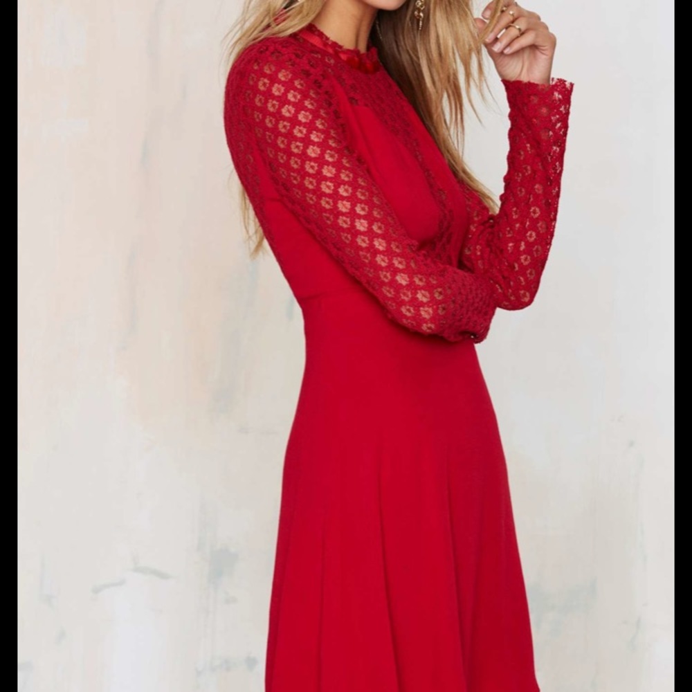 foxiedox Red Lace Dress - Picture 2 of 7